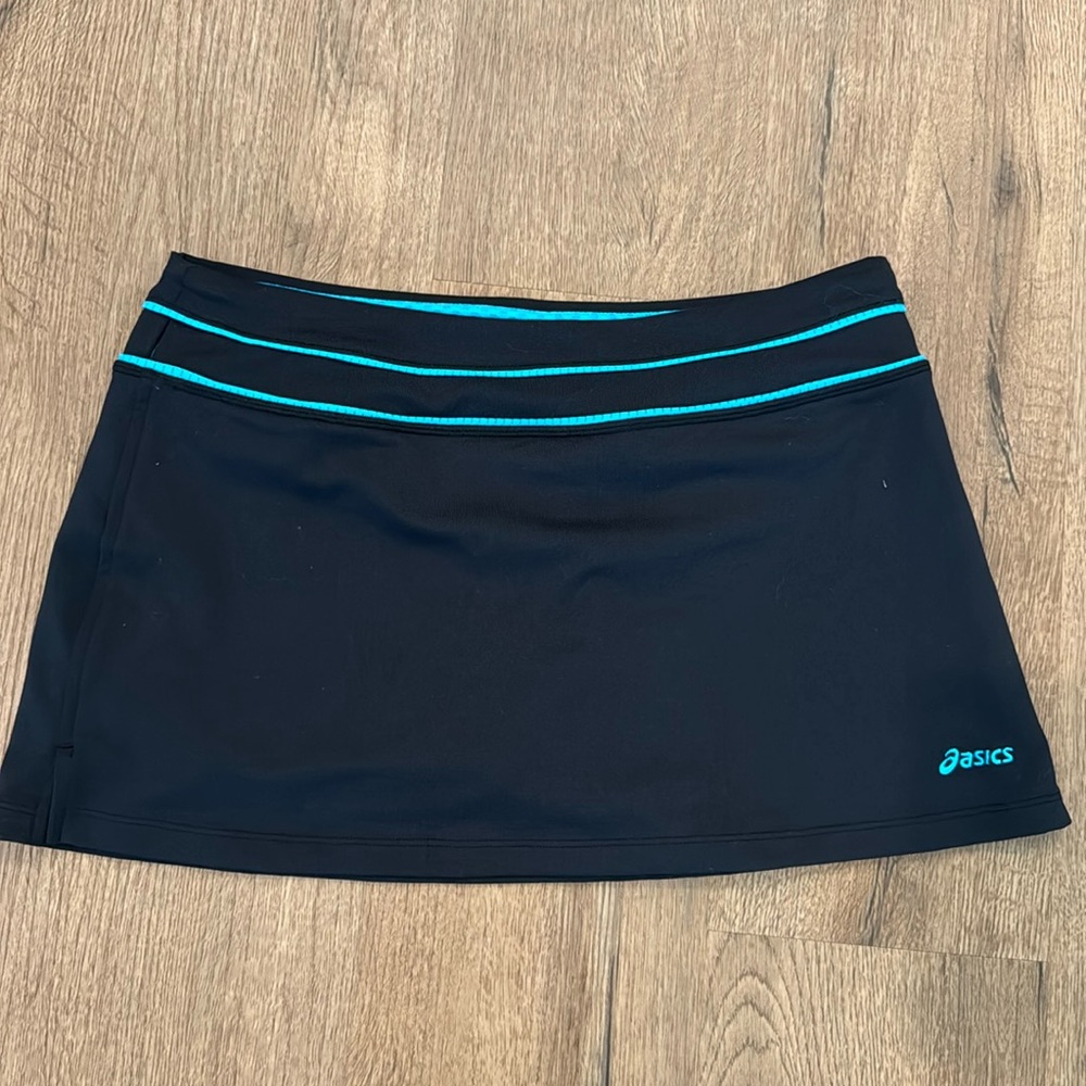 ASICS Black and Teal Skort